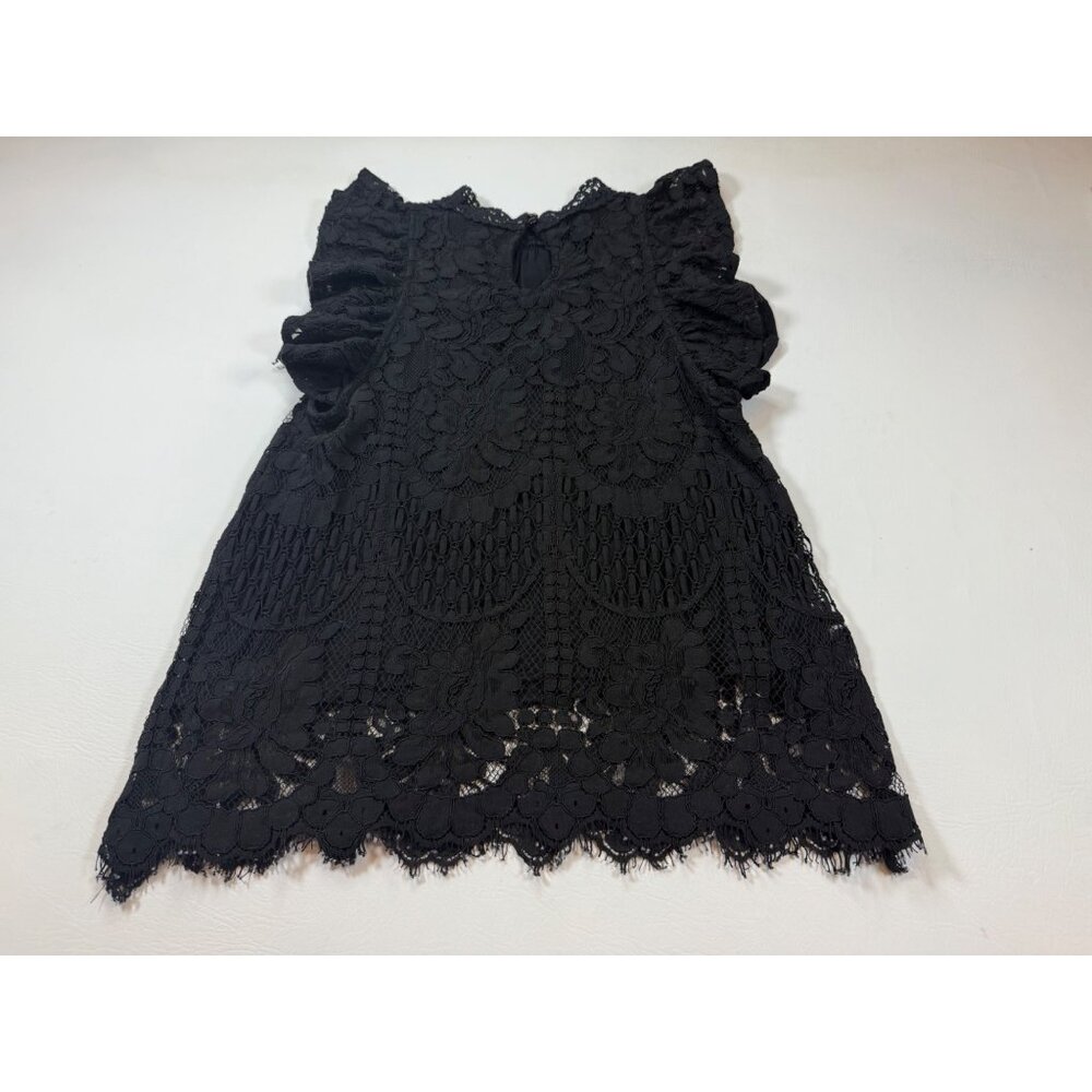 Sweet Lovely By Jen Womens Black Lace Sleeveless Mini Dress L (bin JJ166) - Picture 2 of 8